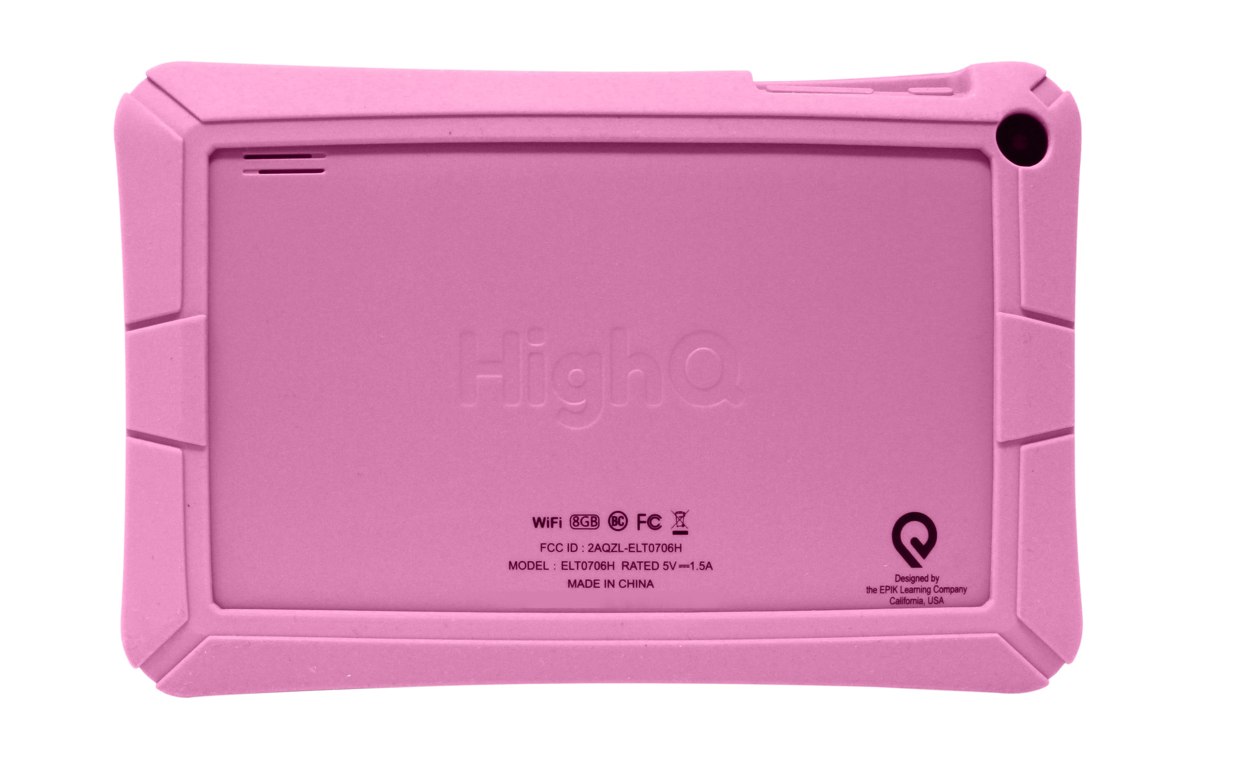 HighQ 7" Learning Tab Jr. featuring Kidomi, Gel Case Included, Quad Core Processor, 8GB Storage, Android 8.1 Go Edition, Dual Cameras, Kidomi Free Trial Included, Pink
