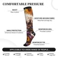 thumbnail image 4 of Picia Cute Cat Sunflower Printed Sports Compression Socks - 15-20mmHg Graduated Compression, High-Performance Soft and Breathable Socks for Men and Women, 4 of 5