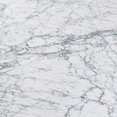 thumbnail image 5 of Bianco Collection Gavia 19.5" Marble Side Table in White and Oak, 5 of 5