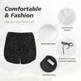 thumbnail image 6 of Picia Chemistry Formulas 3 Pattern Women's 2 in 1 Athletic Running Shorts High Waisted Workout Casual Gym Sweat Shorts with Comfy Liner Zipper Pockets-X-Large, 6 of 9