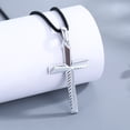 thumbnail image 6 of Coachuhhar Cross Necklace 925 Sterling Silver Religious Protection Pendant Necklace Cross Jewelry Catholic Gifts for Men Women, 6 of 7