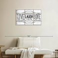 thumbnail image 2 of Elephant Stock Live Laugh Love Everyday Wall Art - Horizontal Multi Panel Canvas - Living Room Wall Decor - Inspirational And Typography Multi Panel - White And Black Decor - 33" x 20", 2 of 4