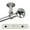 Silver, variant on Dani Ceiling 1" Curtain Rod/ Room Divider 66-120 inch - Black
