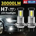 thumbnail image 2 of 2X 180W H7 Led Car Headlight Conversion Globes Bulbs Beam Lamp 30000Lm, 2 of 6