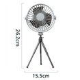 thumbnail image 2 of Ventilador de pie de 2000 mAh, ventilador a batería con trípode ajustable, ventilador plegable portátil recargable, ventilador de pie personal para dormitorio, oficina, sala de estar Vhermosa Ventiladores, 2 of 6