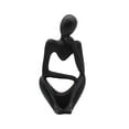 thumbnail image 1 of GUOOL Thinker Sculpture Figurine Home Statues Modern Bookcase Decor Black Right Black Left, 1 of 9