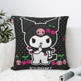 thumbnail image 3 of Kuromi and My Melody Throw Pillow Cover Decoration Pillow Case Cushion for Home Sofa Couch 20"x20", 3 of 7