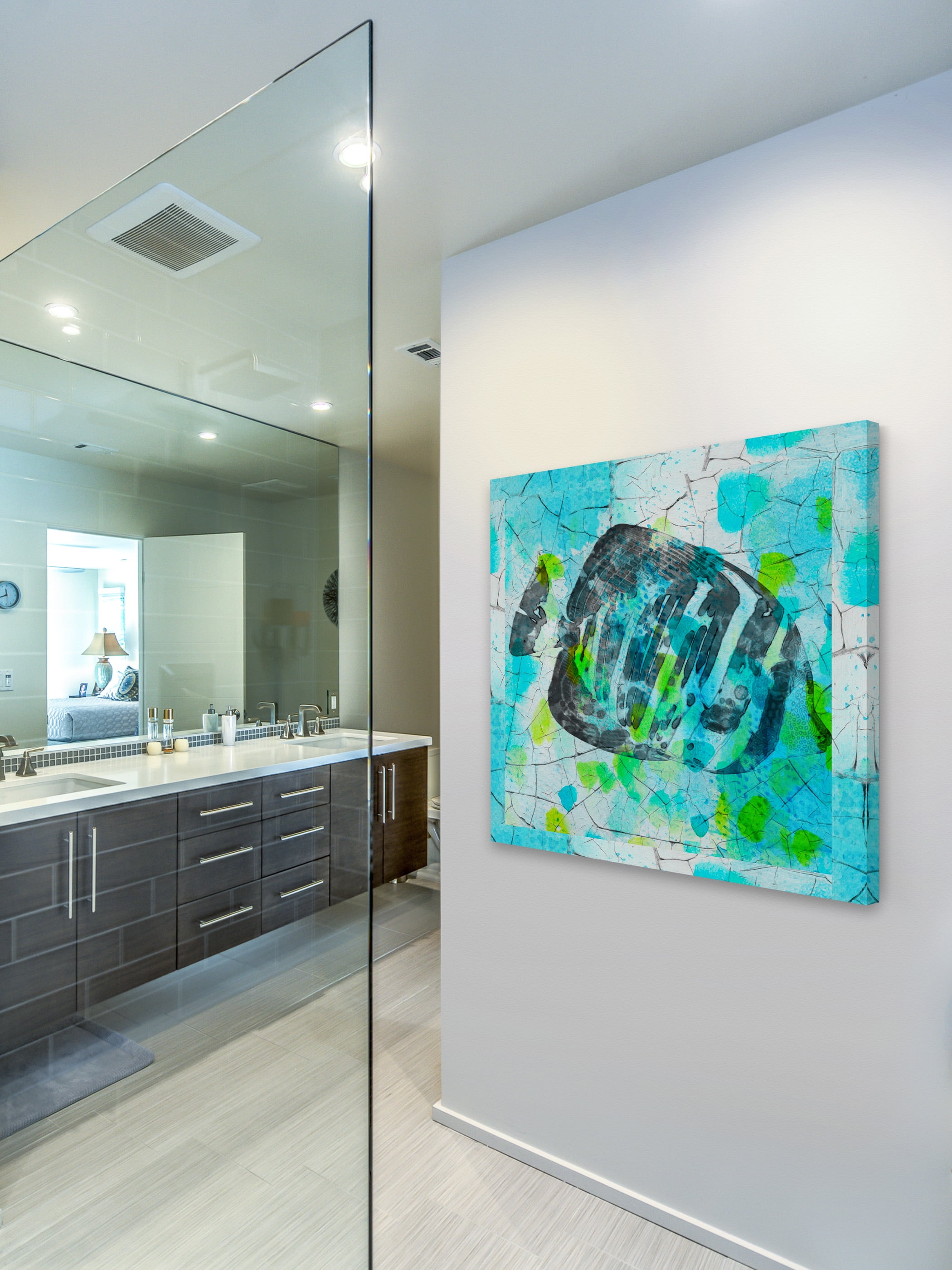 "The Reefs Inhabitant" Painting Print on Wrapped Canvas