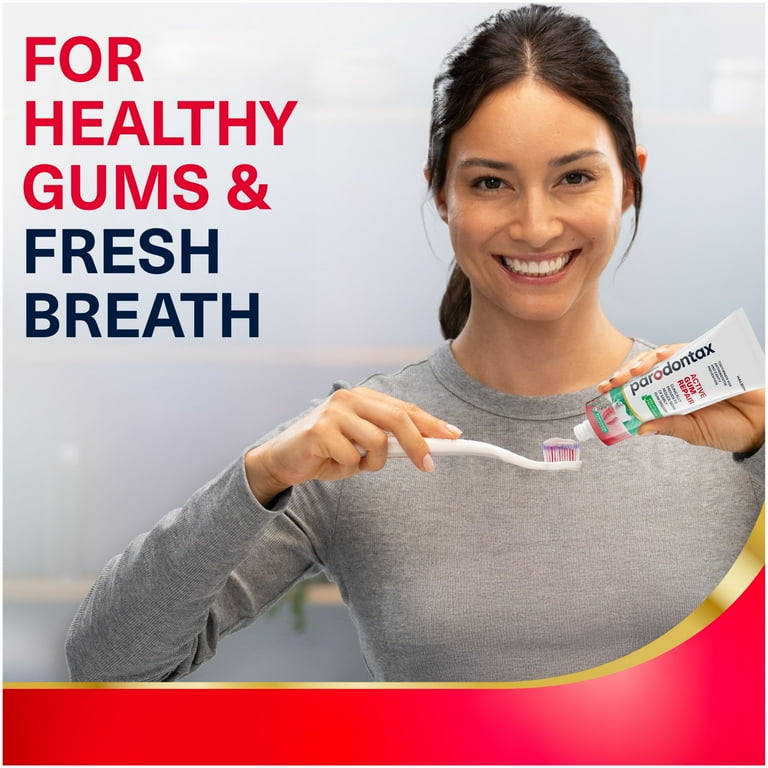 Parodontax Active Gum Repair Breath Freshener Toothpaste, Fresh Mint, 3.4 oz, for Adults