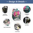 thumbnail image 2 of Iauyy Clear Backpack Heavy Duty PVC Transparent Backpack for College Workplace, Blonde Woman, 2 of 8