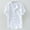 White, variant on Men's Buttons Cotton Linen Shirt Summer Short Sleeve Casual Loose Top T-shirt-M