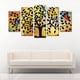 thumbnail image 2 of Cuadro decorativo árbol con mariposas juego de 5 piezas 150x80 cm ideal para sala comedor oficina o espacio moderno, 2 of 5