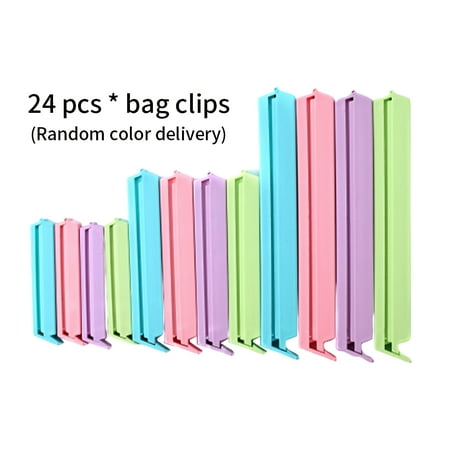 

Ekeka Clearance ! 24pcs Kitchen Tool PP Food Storage Househould Accessories Bag Clip Sealer Clamp