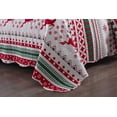 thumbnail image 3 of MarCielo 3 Piece Christmas Quilt Set Bedspread Throw Blanket for Kids Adult Teens Boys Girls Bed Printed Bedding Lightweight Coverlet Comforter Set, Snowflake King, 3 of 4