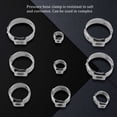 thumbnail image 3 of Stainless Steel Single Ear Hose Clamp, 80Pcs 6-23.6mm Crimp Hose Clamp Assortment Kit Ear Stepless Cinch Rings Crimp Pinch (1/4 Inch - 15/16 Inch), 3 of 8