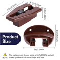 thumbnail image 3 of 5set Enduring Drawer Slides with Metal Backing & Screws Drawer Track Guides and Glides for NightStand Drawer Systems, 3 of 4