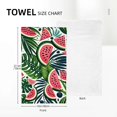 thumbnail image 4 of Nawy Tropical Banana Leaf Watermelon Satin Kitchen Towels Save for Kitchens Bathrooms Showers 27.5*16in 2-Pack 27.5*16in, 4 of 6