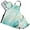 Aqua White Marble, variant on Rainbow Tie-dye 5 Pcs Kitchen Set Heat Resistant Oven Mitts and Non-Slip Pot Holders with Adjustable Cooking Apron