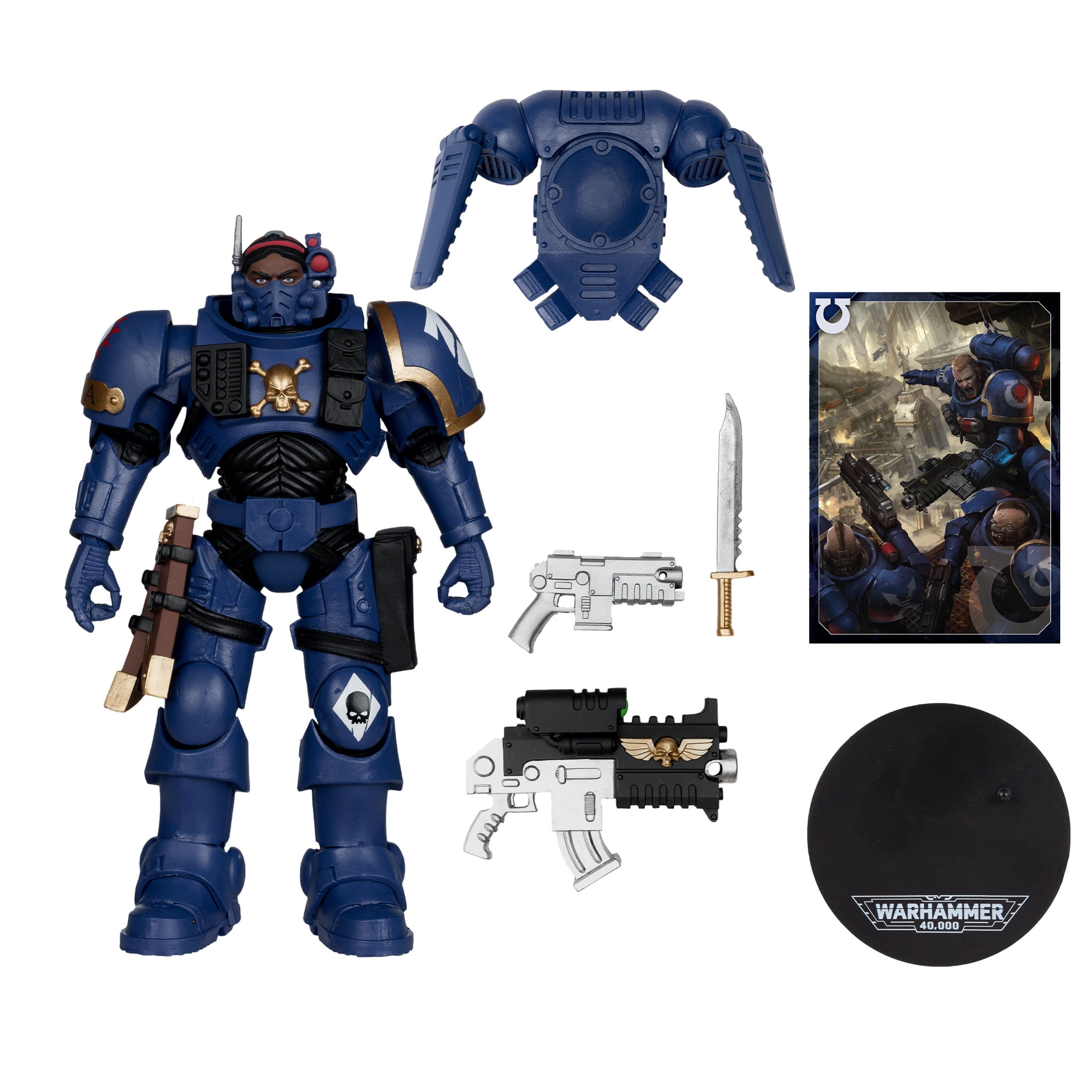Lieutenant in Phobos Armour: Ultramarines (Warhammer 40,000) 7" Figure - McFarlane Toys