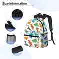 thumbnail image 5 of Fotbe Colorful Dinosaur Lightweight Casual Laptop Backpack for Men and Women, Daily use Waterproof backpack, Backpack for College, 5 of 8