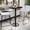 Black, variant on Emma + Oliver 30"RD Walnut Laminate Bar Table Top-18"RD Base/Foot Ring