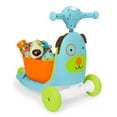 thumbnail image 2 of Skip Hop Zoo 3-in-1 Activity Push Walker & Ride-On Toy, Dog, Blue/Orange, Kids, 2 of 11