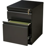 2 Drawer Mobile File Cabinet in Black