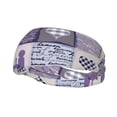 thumbnail image 2 of Goofa Lavender Flowers Pattern Sweatbands Sports Headband for Men & Women,Moisture Wicking Athletic headband,Breathable Sweatband,Sports accessories,Workout gear, 2 of 9