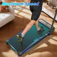 thumbnail image 5 of Ambifirner 3-in-1 Foldable Under Desk Treadmill with Incline, Walking Pad with Handle Bar for Walking & Jogging, Remote Control & LED Display for Home Office, 5 of 9
