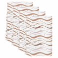 thumbnail image 2 of Brown Stripes Kitchen Towels Set of 4, Minimalism Ombre Waves Abstract Textures Absorbent Dish Towels for Kitchen, Microfiber Hand Towel, Quick Drying Tea Towel for Cleaning Decorative Dishcloths, 2 of 7