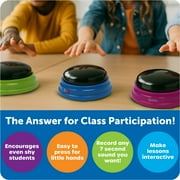 Learning Resources Recordable Answer Buzzers - Sound Effect Button, Family Game Shows, Ages 3+