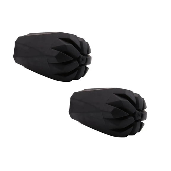 Mupvlun Durable Replacement Rubber Tips for Trekking Poles - Universal Anti- Hiking Stick Caps - Shock Absorbing Pole Accessories 2 Pcs