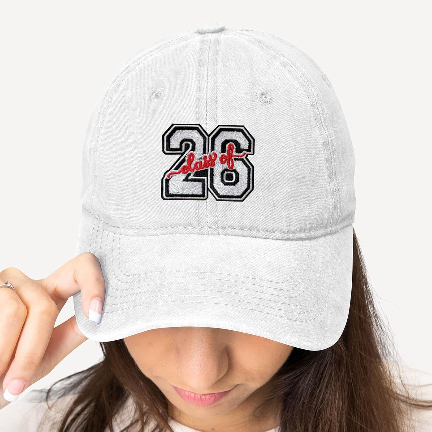 Class of 2026 Senior Graduation Student Patch, Iron-on/Sew-on Funny Patch Embroidered Applique Patches Badge for Clothing, Jackets, Backpacks, Hats, Jeans, DIY Accessories & Crafts, Bags