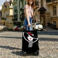 thumbnail image 5 of Travel Luggage Cover Suitcase Protector Fits 18-32 Inch Luggage Wheel Covers Patterned Travel Related Items Flower Luggage Protector Elastic Luggage Anti-scratch Suitcase Cover L, 5 of 5