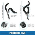 thumbnail image 4 of Conjunto de Manguera de Calentador de Motor Unique Bargains No.4677603AK Entrada y Salida de Manguera de Calentador para Chrysler Town and Country, 4 of 7