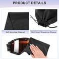 thumbnail image 2 of Uxcell 4-Pack Bolsa para Gafas de Esquí, 10.6" x 7.1" Bolsas Suaves de Microfibra con Cordón para Gafas de Nieve Negros, 2 of 7