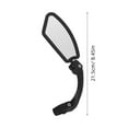 thumbnail image 2 of WHAMVOX High Definition Black Electric Bike Mirror Set for Home Use with Adjustable Design and Durable Acrylic Construction 2 Pieces, 2 of 8