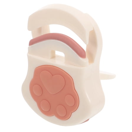 Supvox Compact White Eyelash Curler Made from Silicone and Pc Material for Safe Lash Curling