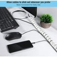 thumbnail image 3 of Expandable Desktop Spiral Tube Cable Management, Individual Opening Ports for Tangle-Free Solutions Safe Protection Cord Organizer, 3 of 6