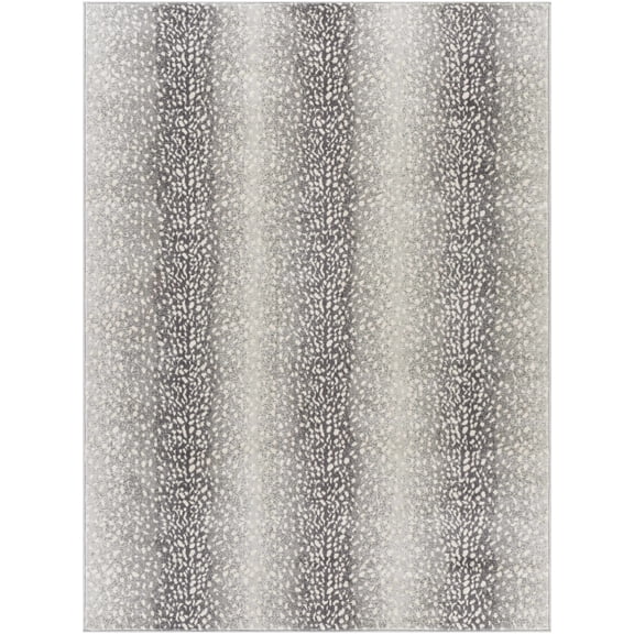 BoutiqueRugs Hollingworth Thin Antelope Area Area Rug - Light Slate, Ivory, Medium Gray - 5'3" x 7'1"
