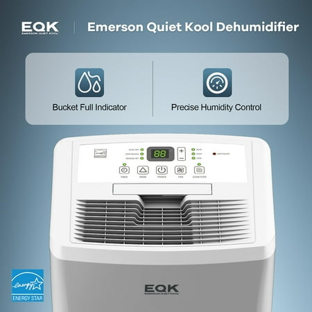 Emerson Quiet Kool - 50 Pint Dehumidifier - White