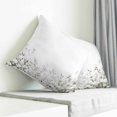 thumbnail image 4 of Throw Pillow Covers 16x16 Inch, White Floral Decorative Pillow Cases for Couch Sofa Bed, Vintage Botanicals Blossom Motif Spring Cotton Linen Square Home Decor Pillowcases with Hidden Zipper, 4 of 7