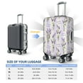 thumbnail image 6 of Daiia Lavender Flowers Luggage Cover, Thickened Washable Travel Luggage Covers, Elastic Unique Baggage Covers for 18-20 inch Luggage-Small, 6 of 9
