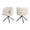 Beige, variant on Hommoo 270° Swivel Accent Chair 2-Piece Chairs Set, Modern Chenille Upholstered Armchair with Metal Base, for Home & Office, Orange