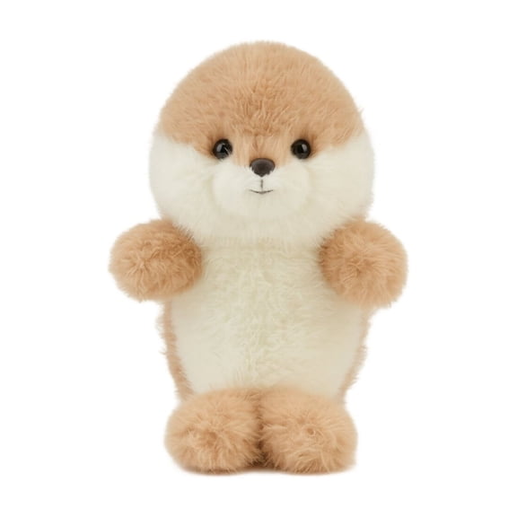 Plush Otter Toy, Soft Puff Texture, 1 Piece for Kids, Cuddly Soothing Stuffed Animal for Claw Machine, Birthday Gift for Toddlers, Cute Desktop Decoration Plush Doll