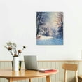 thumbnail image 2 of Nawypu   Canvas Wall Art - Winter Landscape in Snow Forest. Alley in Snowy Forest - Modern Home Art Stretched and Framed Ready to Hang, 2 of 4
