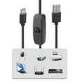 thumbnail image 5 of 5V 3A USB Type C Charges Cable with Switches Fast Charging USB C Cable 1/2m for Raspberry 4 Electronics & LED Light, 5 of 9