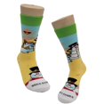 thumbnail image 3 of Beach Snowmen Socks from the Sock Panda (Adult Small -  Shoe Sizes 2-5), 3 of 4