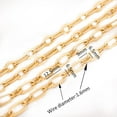 thumbnail image 4 of 2 de Cadena de Cable de Acero Inoxidable Dorado Y Plateado Cadenas de Fabricación de Eslabones Ovalados para Collares Colgantes Pulser Sunnimix Cadena para hacer joyas, 4 of 7