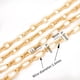 thumbnail image 4 of 2 de Cadena de Cable de Acero Inoxidable Dorado Y Plateado Cadenas de Fabricación de Eslabones Ovalados para Collares Colgantes Pulser Sunnimix Cadena para hacer joyas, 4 of 7